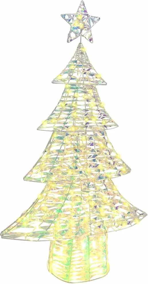 vidaXL Brad de Crăciun cu 160 LED Alb cald 150 cm PET