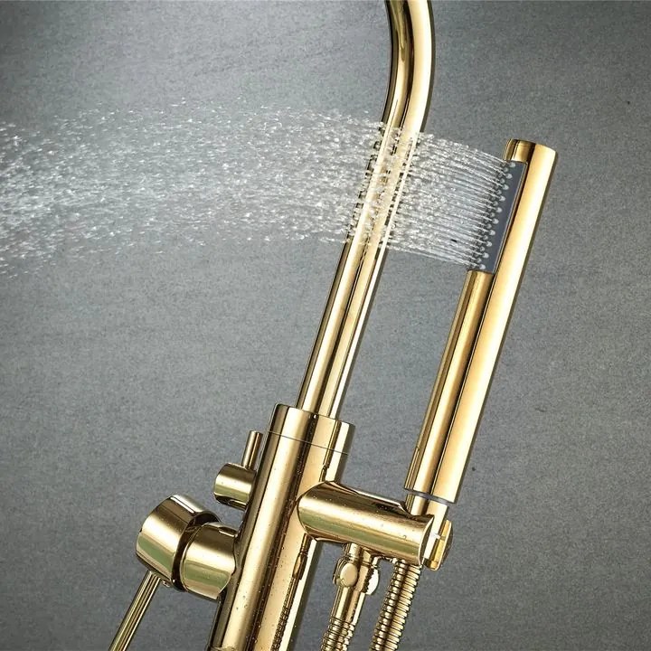 Baterie de podea Rea Lungo auriu