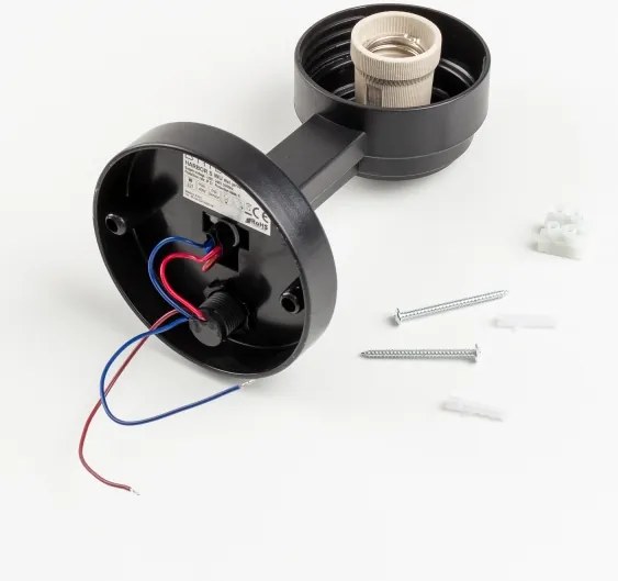 Brilagi - Aplica de exterior HARBOR cu senzor 1xE27/40W/230V IP33 antracit/alb