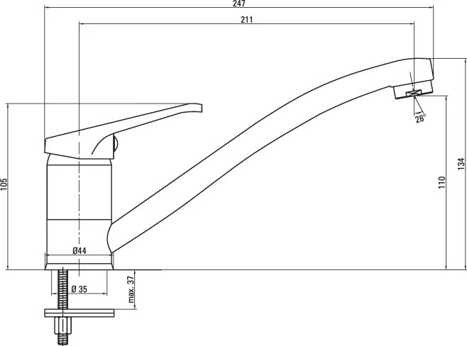 Lobo Baterie pentru bucătărie Finisaj: Crom BYU_060M