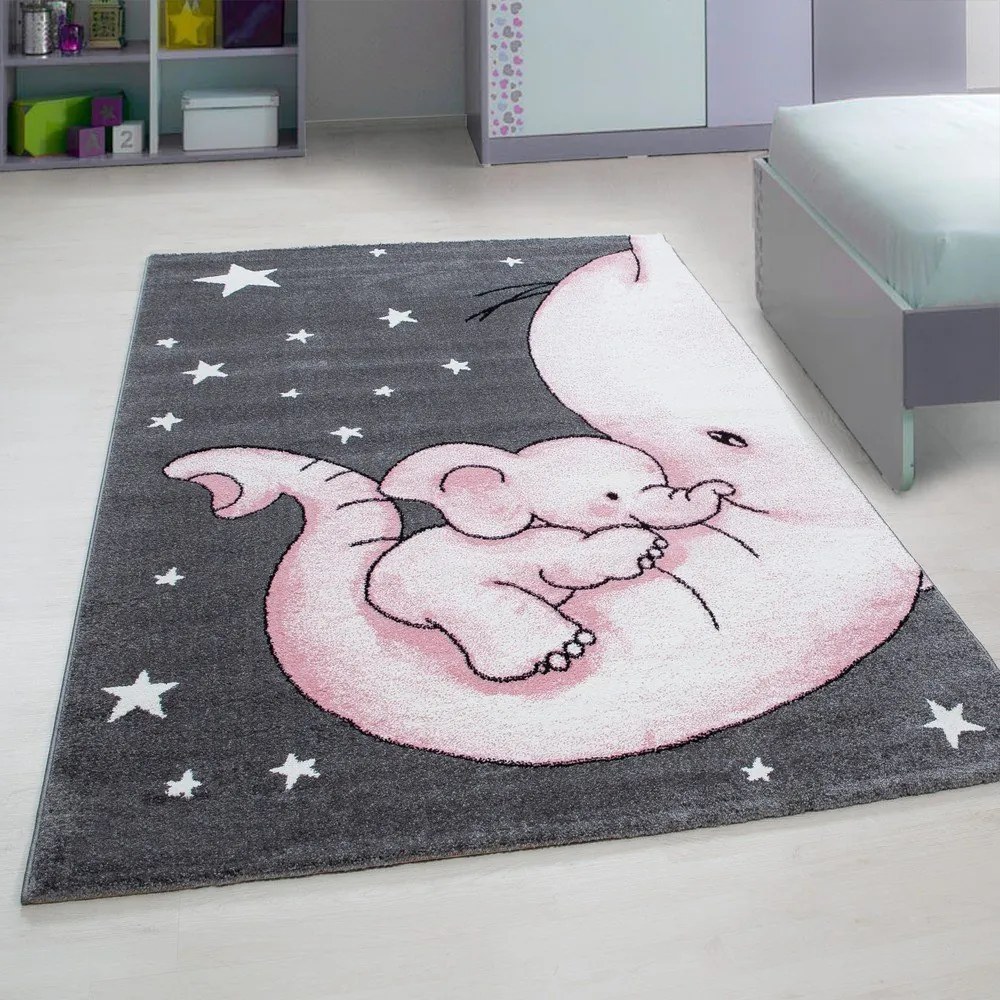 Covor pentru copii roz/gri 80x150 cm Kids – Ayyildiz Carpets