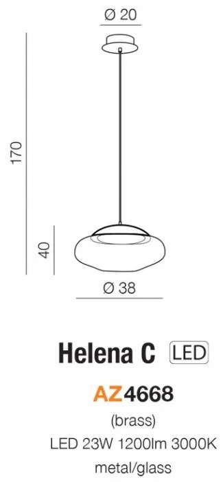 Lustra / Pendul LED design modern 38cm Helena C