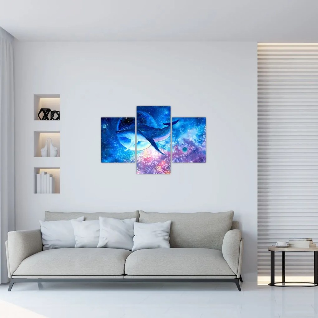 Tablou - Balena spațială (90x60 cm)