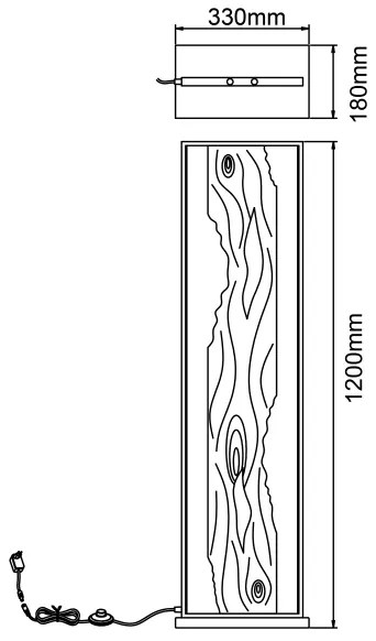 Lampadar LED Brilliant CHAUMONT LED/20W/230V