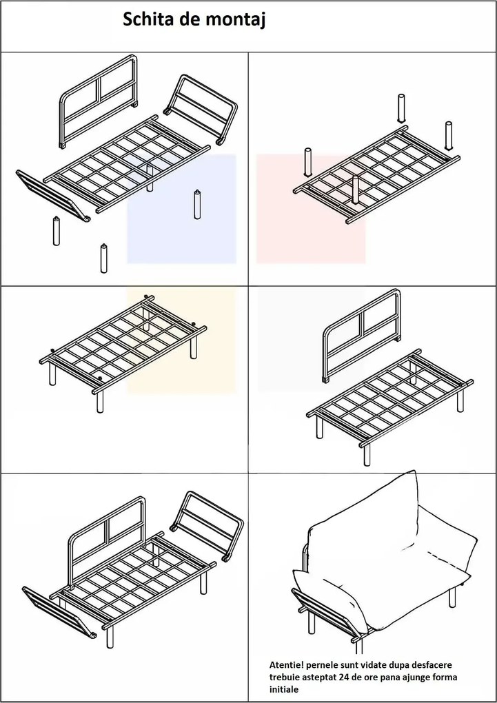 Canapea 2 locuri  Homs maro