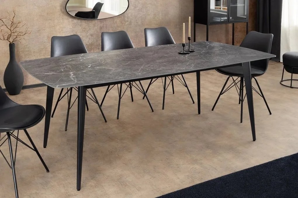 Masa dining design modern Milano antracit 180x90cm