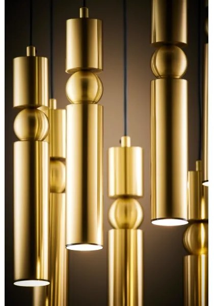 Lustră pe cablu Jupiter 2021 ALAS 7xGU10/10W/230V auriu