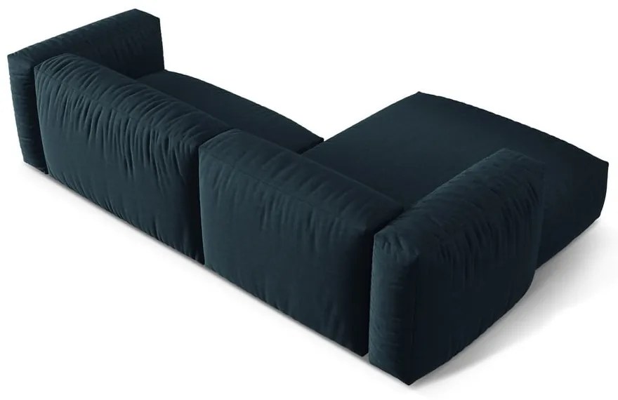 Colțar modular albastru închis (cu colț pe partea stângă ) Martina – Micadoni Home