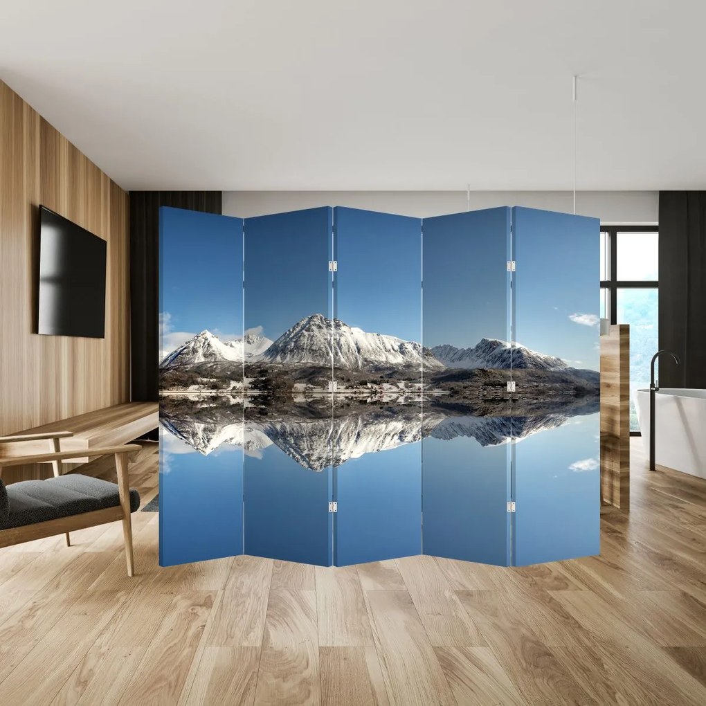 Paravan - Munți și reflectarea lor (210x170 cm)