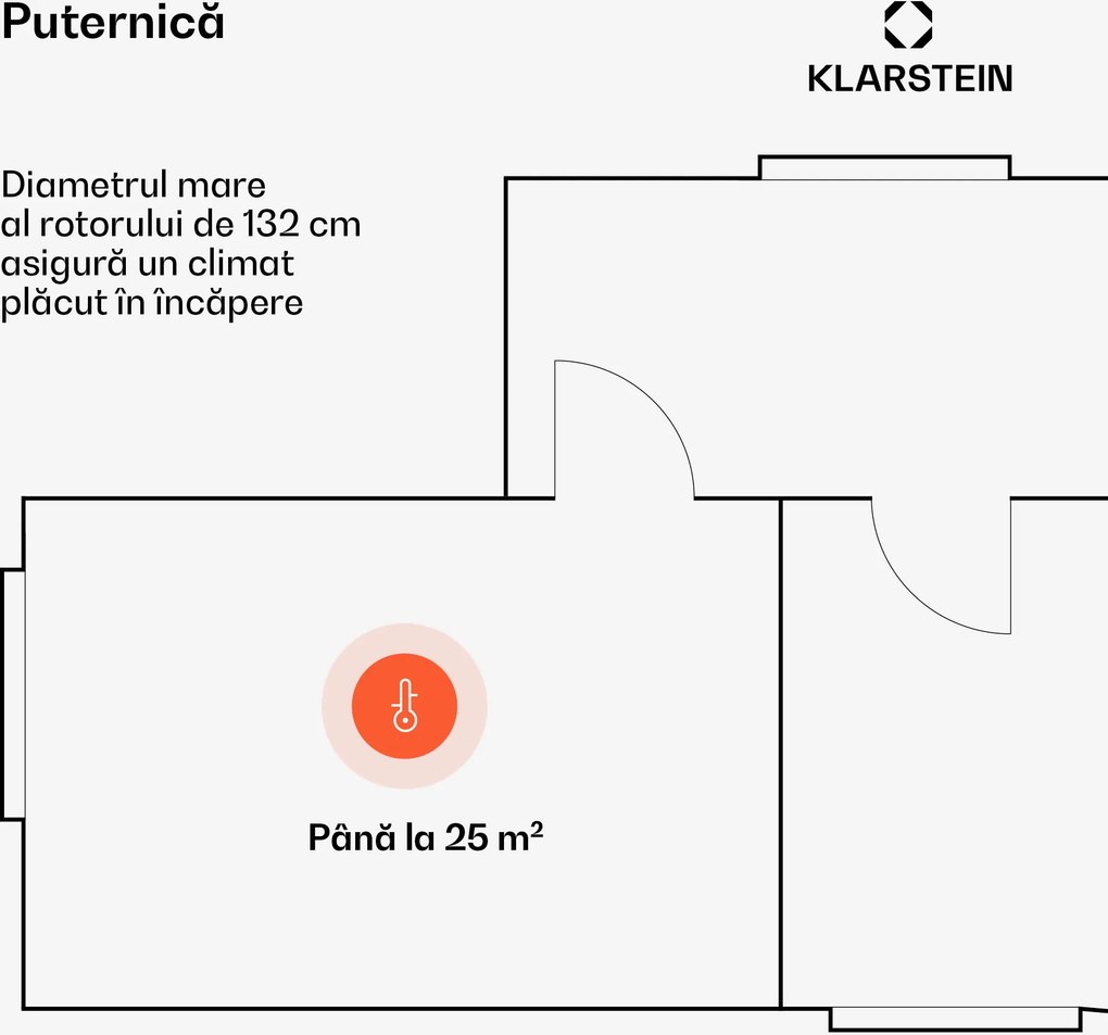 Klarstein Bolero 2 în 1, ventilator de tavan, Ø 132 cm, lumină 55 W, telecomandă, control prin aplicație, funcționare în două direcții