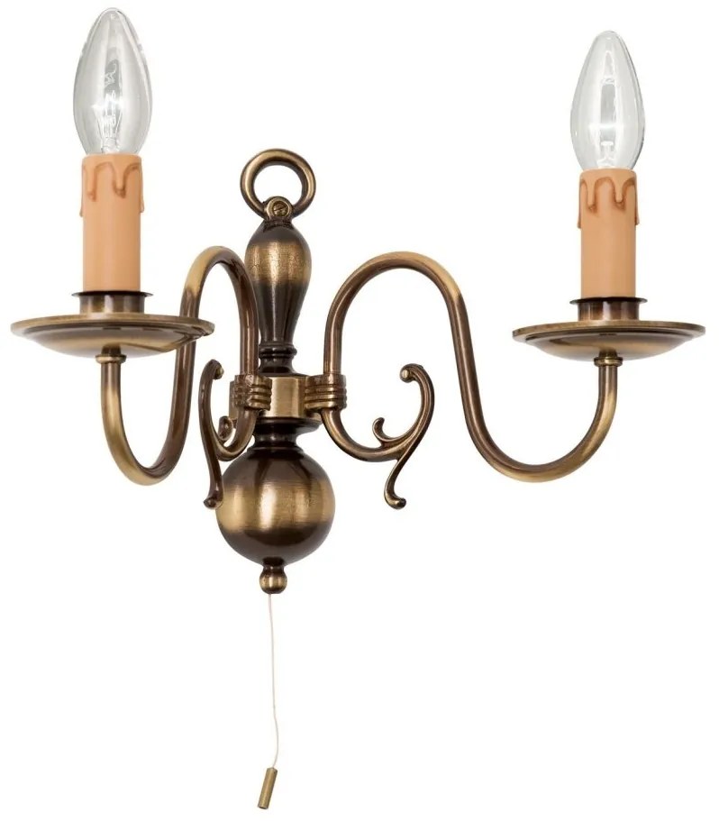 Aplica de perete design rustic FLAMISCH patina