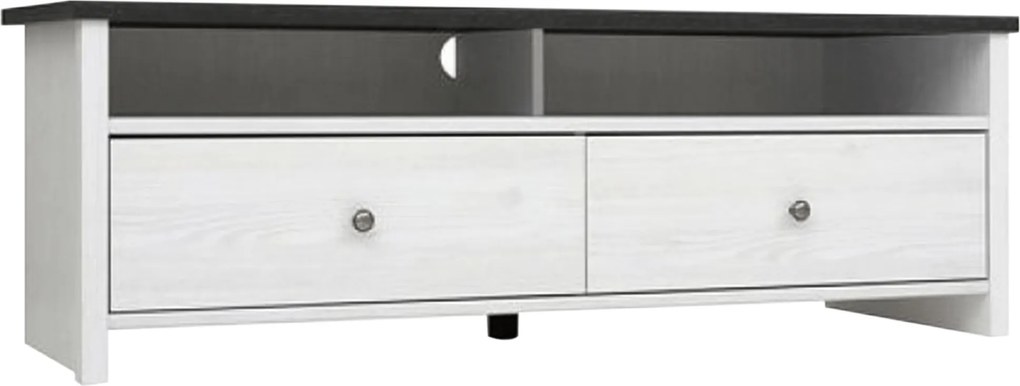 Comoda TV PORTO, alb, PAL, 159x45x44 cm