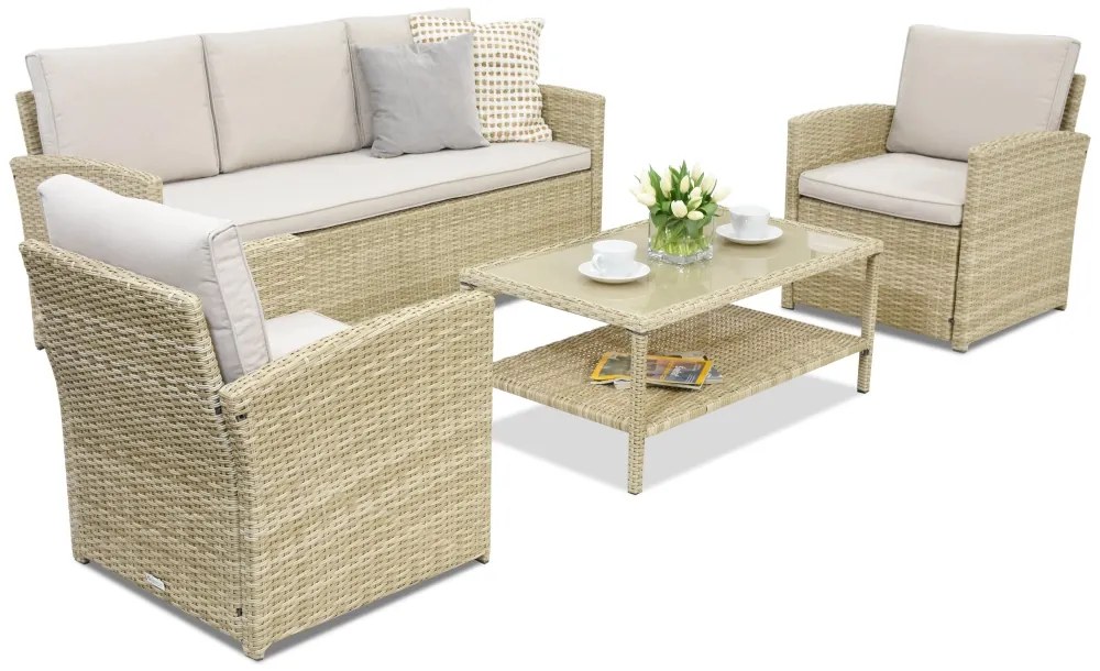 Mobilier terasă Monaco Coffee 5 Garden Point bej