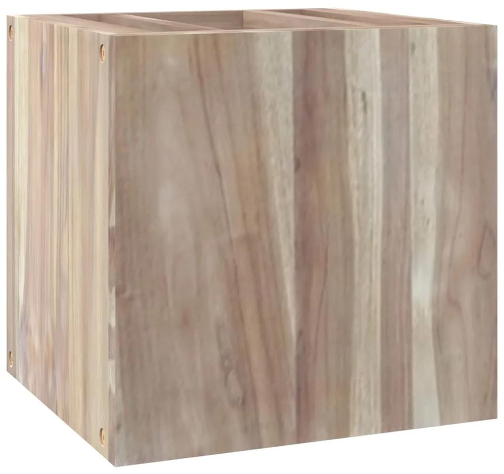 338250 vidaXL Dulap de baie montat pe perete, 41x38x40 cm, lemn masiv de tec