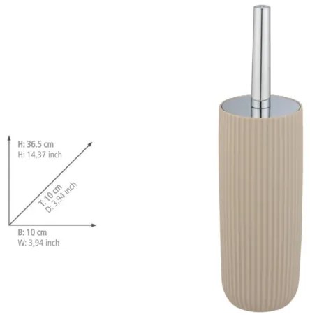 WENKO 25185100 - Perie WC AGROPOLI 10x36,5 cm, bej