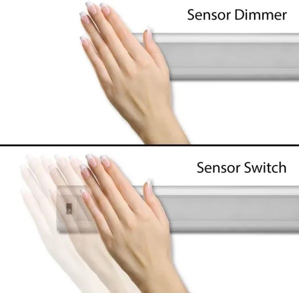 Corp de iluminat LED dimabil cu senzor pentru mobilier de bucătărie LED/5W/12/230V