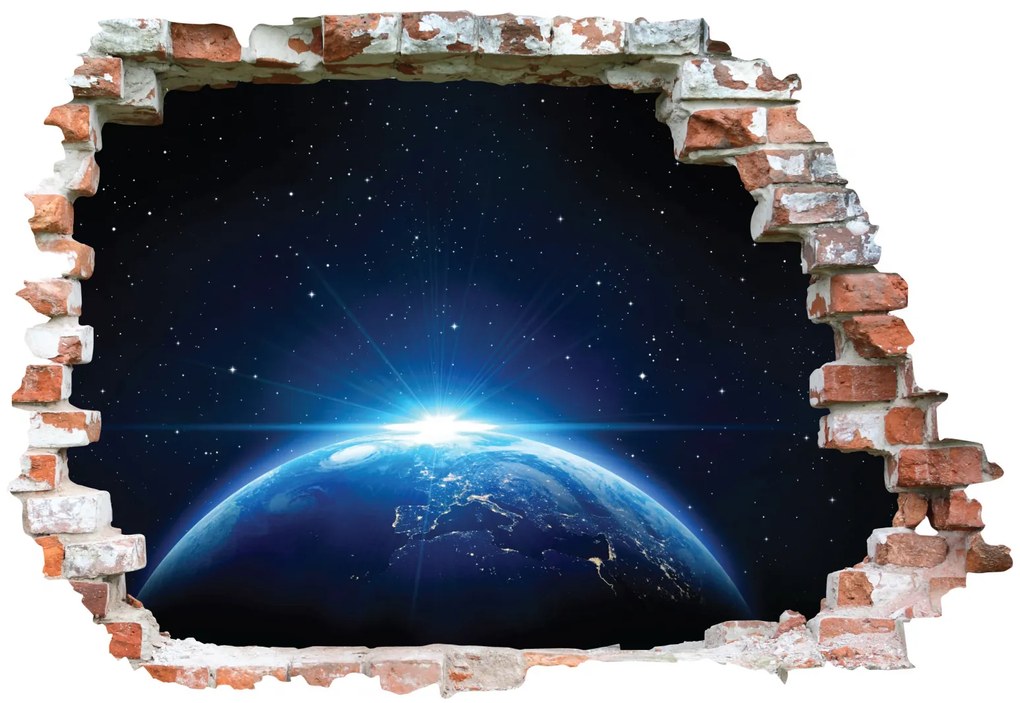 Sticker cu efect 3D - Earth in Space