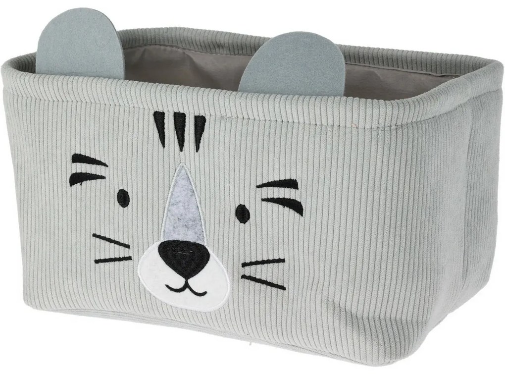 Hatu Set de coșuri textile pentru copii, gri , 2buc
