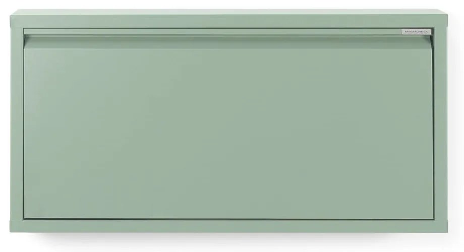 Pantofar verde-gri din metal Billy – Spinder Design