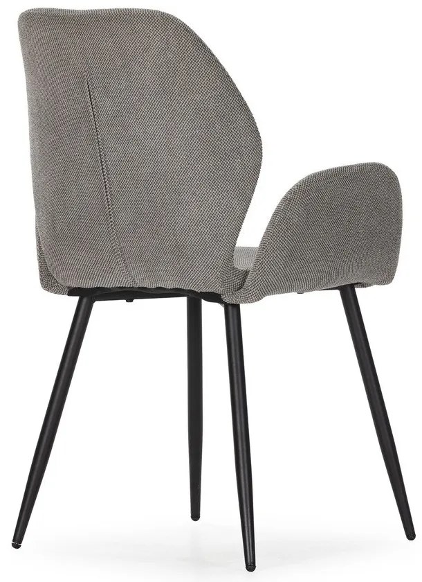 Set de scaune de sufragerie gri 2 buc. tapițat Ansu – Marckeric
