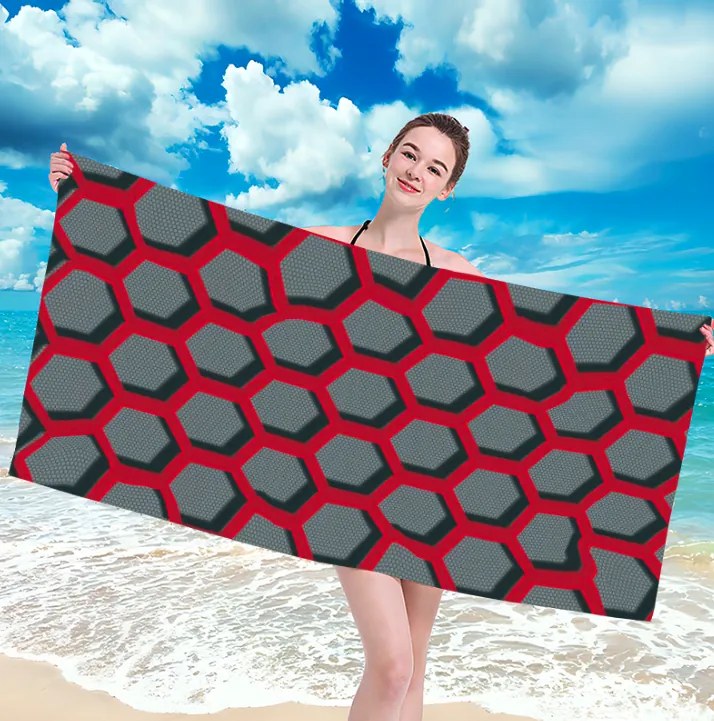 Prosop de plajă cu model geometric Lățime: 100 cm | Lungime: 180 cm