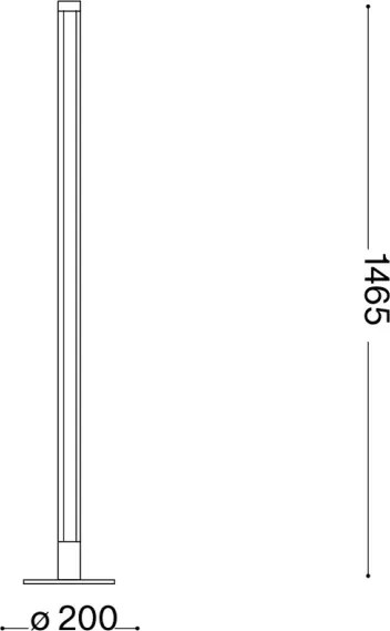 Ideal Lux - Lampă de podea LED YOKO, reglabilă, 16W/230V, CRI 90, alb