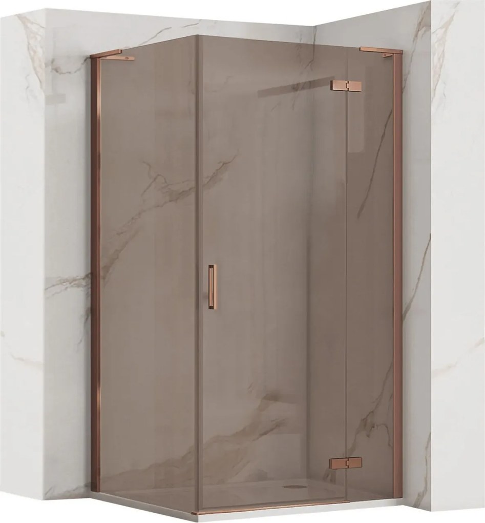 Cabina dus REA Hugo 90x80 Copper Brush