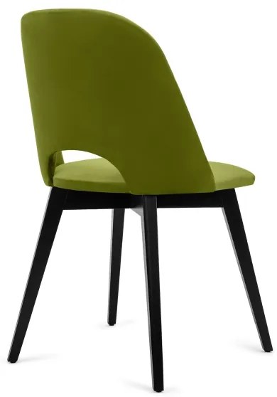 Scaun de dining BOVIO 86x48 cm verde deschis/fag