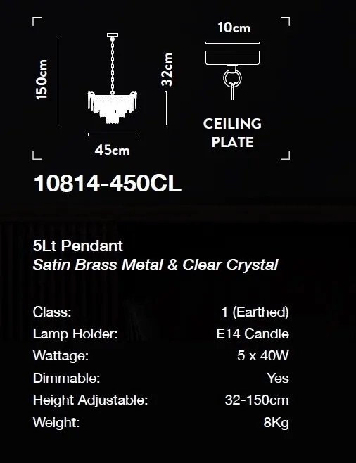Candelabru cristal design lux decorativ Belle 5L