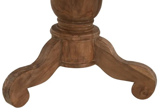 Masă dining rotundă din lemn de tec reciclat, Ø160 cm, „Komodo”