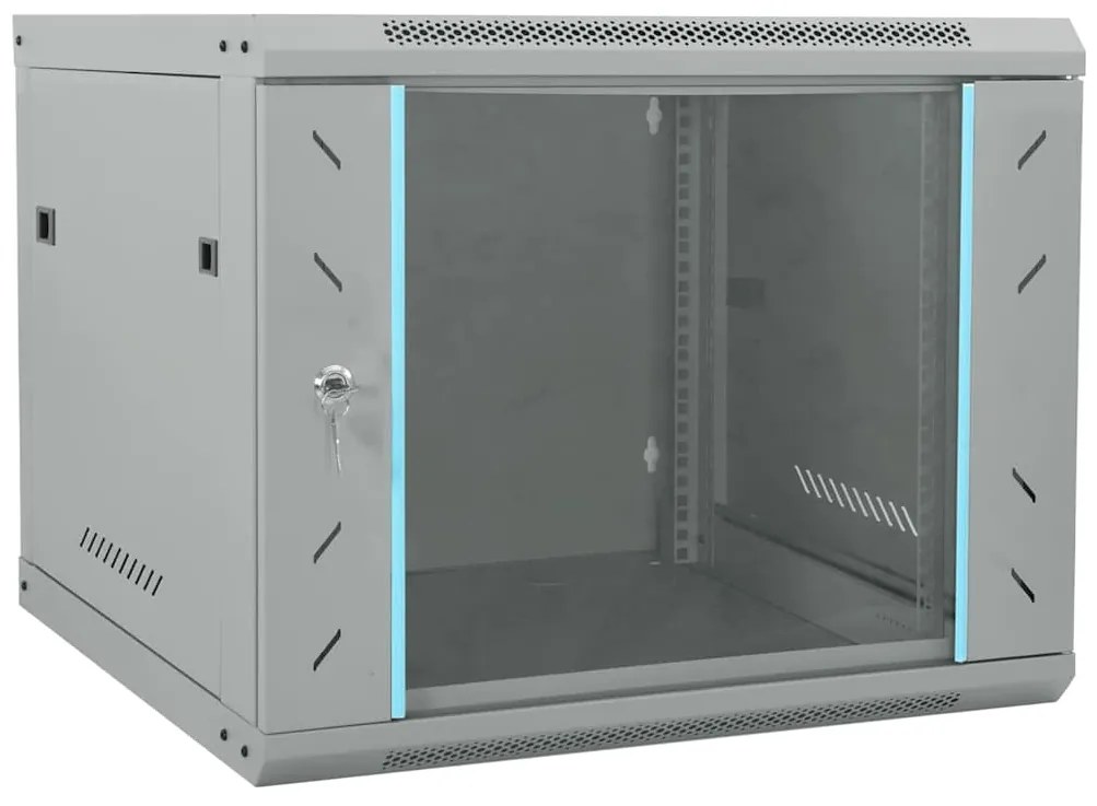 vidaXL Dulap de rețea cu depozitare Gri 60 x 60 x 50 cm Oțel