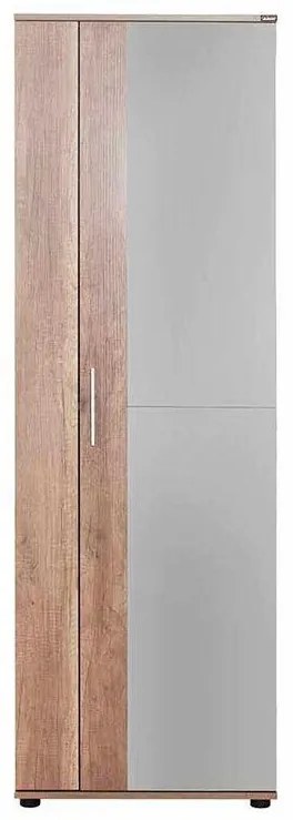 Pantofar Adore Porto, 2 usi reversibile cu oglinda, 10 rafturi, capacitate 28 perechi , 60 x 187 x 35 cm
