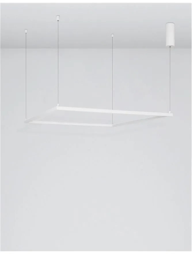 Lustra suspendata LED dimabila design modern ETERNA alb NVL-9990731