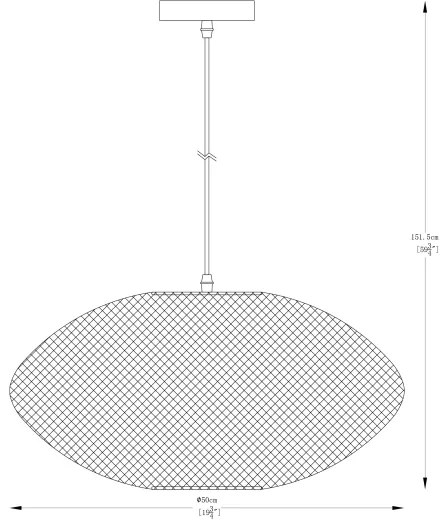 Lustră pe cablu Zuma Line A8032L-GD ORION 1xE27/40W/230V auriu