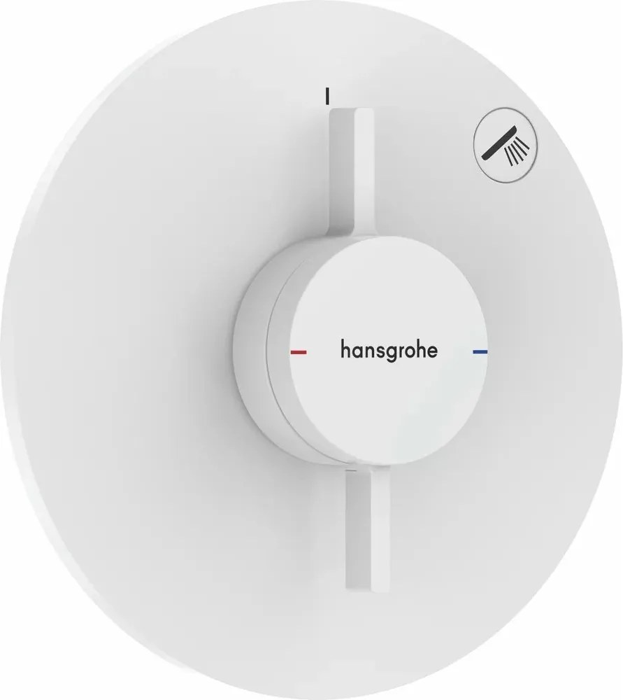 Baterie dus incastrata alb mat Hansgrohe DuoTurn S 1 functie