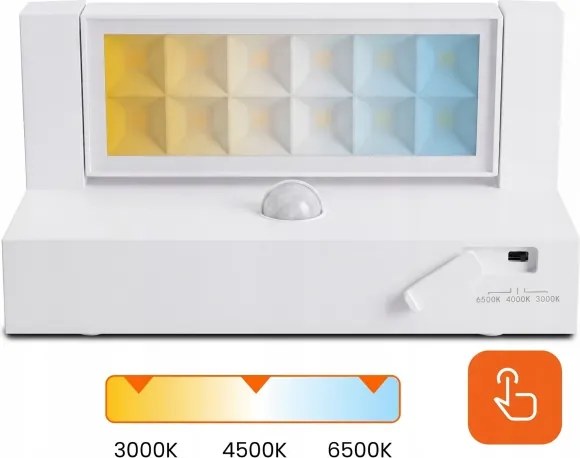 Aplică LED de exterior cu senzor LED/25W/230V IP54 albă