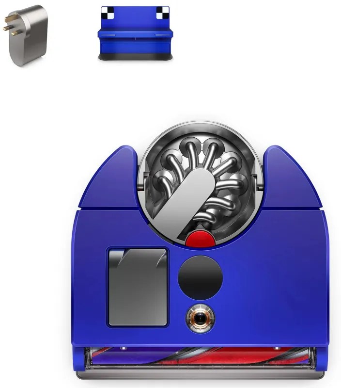 Aspirator robot Aspirator Dyson 360 Vis Nav, 65 AW, 22000 Pa, 110000 rpm, 4 moduri, Navigare vizuală 360°, Hyperdymium, Profil redus, Albastru/Nickel