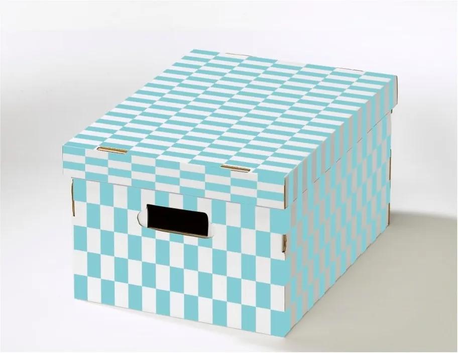 Set 2 cutii pentru depozitare din carton ondulat Compactor Joy, 40 x 31 x 21 cm