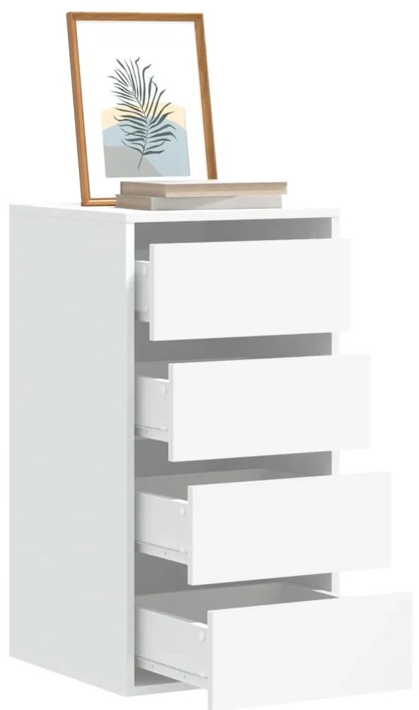 vidaXL Dulap colț cu sertare alb 40x41x76 cm lemn prelucrat