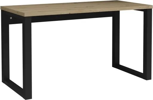 Birou MARO – 135x65x75.2 cm – Stejar Artisan / Negru