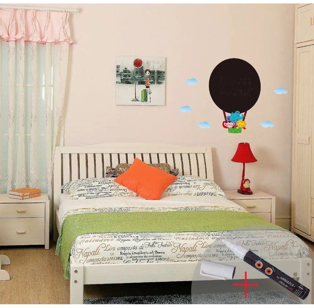 Set autocolant tip tablă de scris și marker alb Fanastick Hot Air