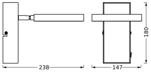 Spot LED de perete Ledvance DECOR SATURN LED/11W/230V 3000/4200/6500K