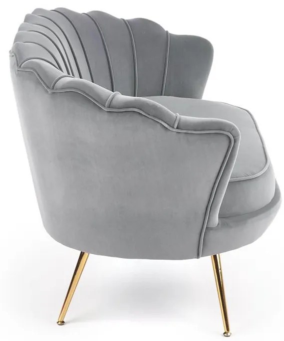 Canapea fixa Amorinito XL velvet gri