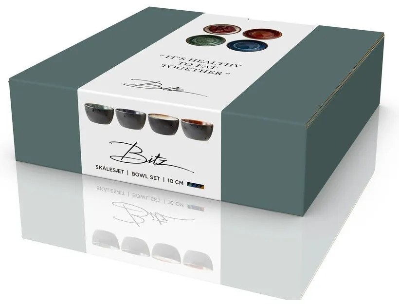 Boluri mici negre 4 buc. pentru servire din ceramică 200 ml Gastro Black/Mix – Bitz