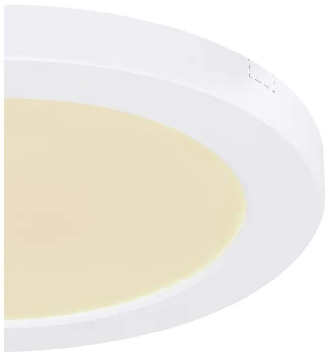 Plafoniera LED design modern, diametru 22cm, LASSE alb 12379-18W GL