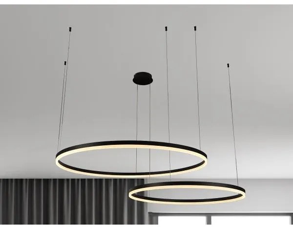 Lustră LED dimabilă pe cablu LED/100W/230V 3000-6500K + telecomandă