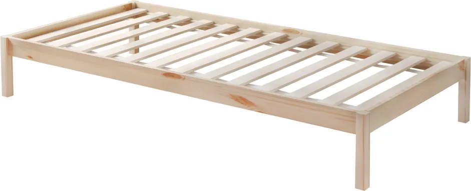 Pat supraetajat Montessori cu pat suplimentar, natural, VENITA TYP 1