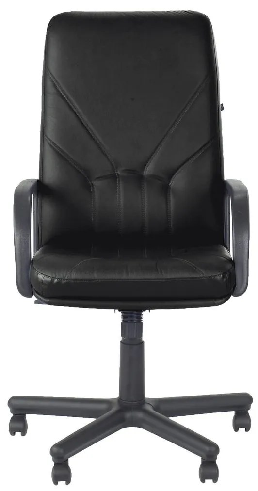 Scaun directorial Manager, piele ecologica, negru