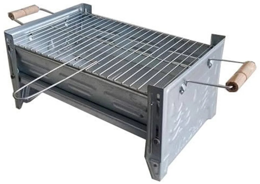 Gratar de picnic portabil Mr. Selo®, Pliabil, pentru camping si pescuit, Dimensiuni 40x25 cm, Geanta depozitare Inclusa