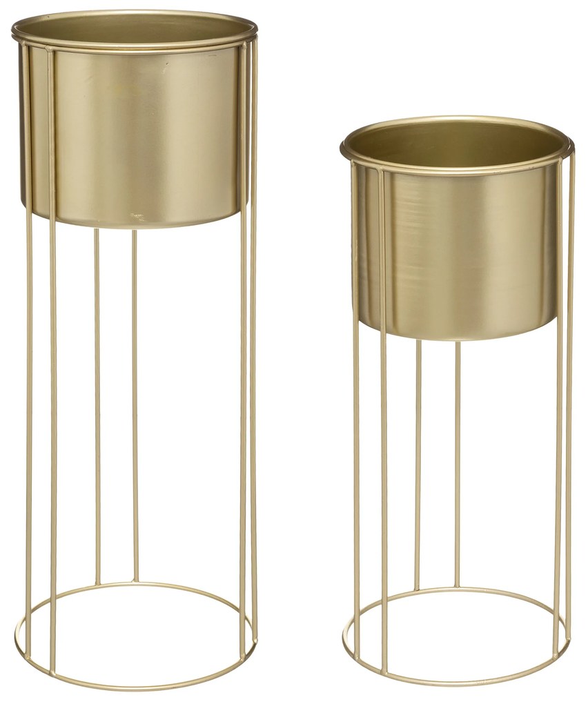 Set 2 suporturi pentru flori metalice, 58 cm
